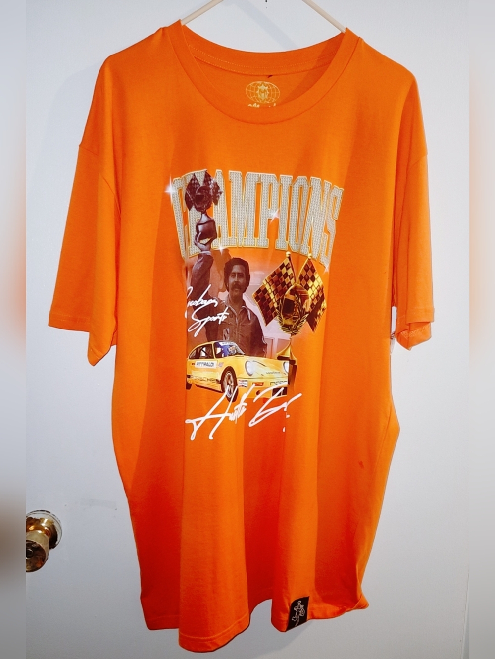 Vintage Racing Champions Graphic Tee - Orange